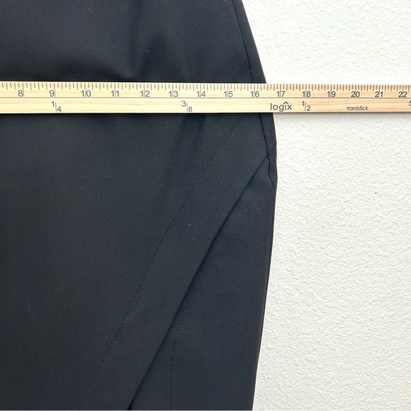 Elizabeth and James Sheath Midi Dress Racerback Asymmetrical Hem Olsen Size 6 - Picture 4 of 13